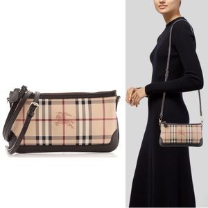 💯 Authentic Burberry Peyton Haymarket Vintage Crossbody Shoulder Bag Purse